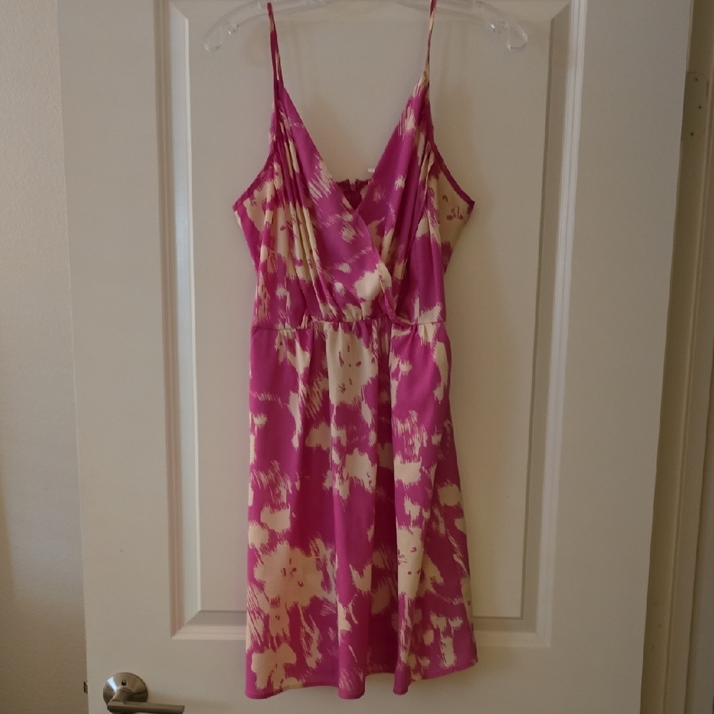Pink and Cream Mini Dress
